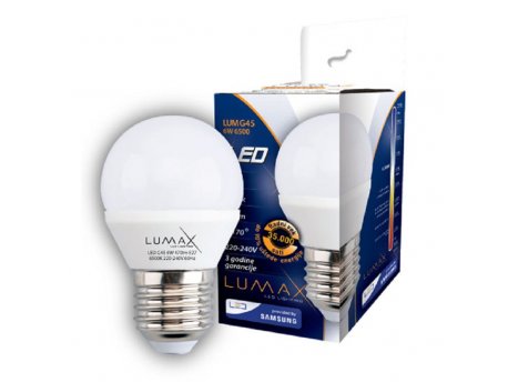 LUMAX LED sijalica G45 – 5W 6500