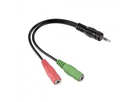 HAMA Adapter 4-Pin 3.5mm muški na 2x 3.5mm ženski 54573