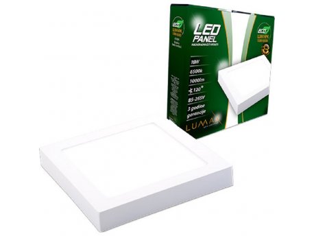 LUMAX ECO LED panel nadgradni četvrtasti 18W 6500