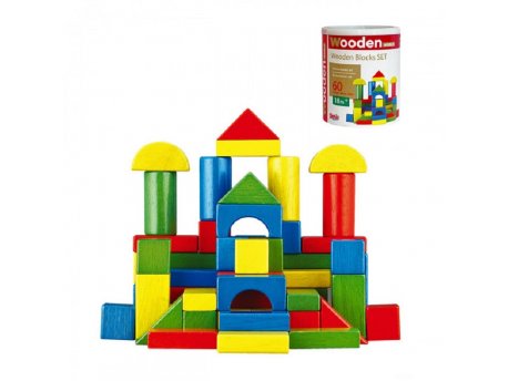 ED Drvene kocke set 60 delova