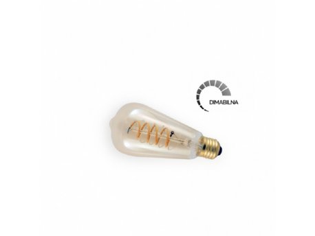 BBLINK LED sijalica FILAMENT DIM ST64 4W E27 2200K 250LM SPIRAL AMBER