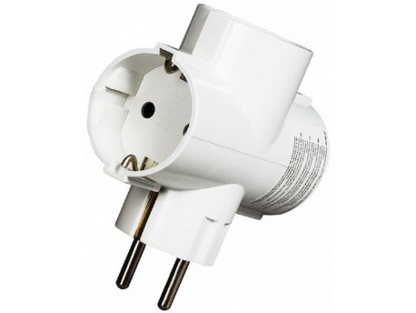 COMMEL Trostruki T razdelnik 16A 250V beli C6338-3