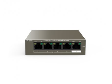 IP-COM G1105P-4-63W 5-Port Gigabit Desktop Switch with 4-Port PoE