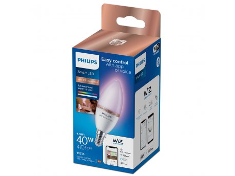 PHILIPS Led sijalica SMART PHI WFB 40W C37 E14 922-65 RGB 1PF/6