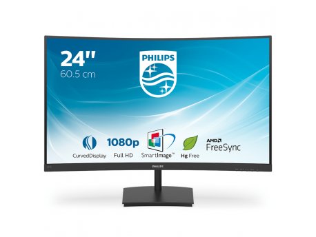 PHILIPS Monitor 23.6 241E1SC/00 E-Line 1920x1080/Full HD/75Hz/4ms/Curved