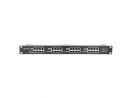EXTRALINK 16 Port 10/100/1000 PoE injector, 19'', rack mount