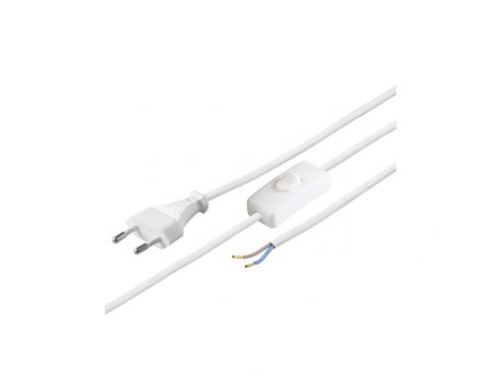 WENTRONIC Strujni kabel sa prekidačem 1,5m N2K-WH/VDE