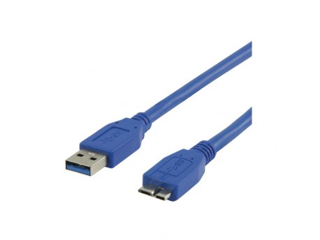 ELEMENTA USB 3.0 kabel 0.5m  USB3.0A/microB-0.5/BL