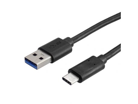 ELEMENTA USB 3.0 kabel A-USB C 1m  USB3.0A/USB-C-1/BK