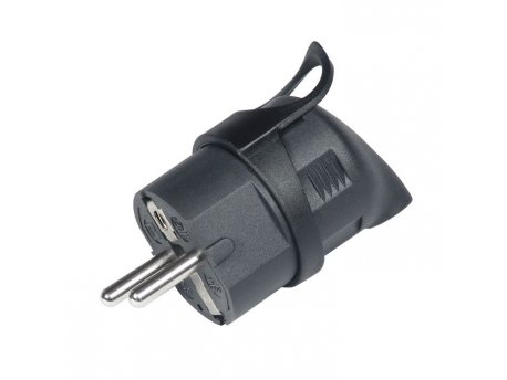 COMMEL Utikac Ugaoni Sa Uzemljenjem 16A 250V, Crni