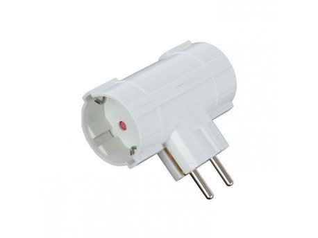 COMMEL Dvostruki T Razdelnik 16A 250V Beli