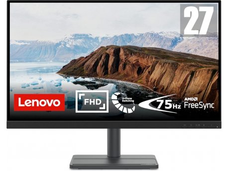 LENOVO L27e-30 (Raven Black) FHD IPS, 75Hz, Edgeless, FreeSync (66BEKAC2EU)