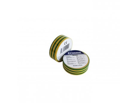COMMEL Izolir Traka 0,13mm X 19mm X 10m, Zuto/Zelena