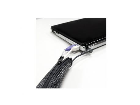 LOGILINK Fleksibilna zaštita za kablove sa rajfešlusom 2m x 30mm crna