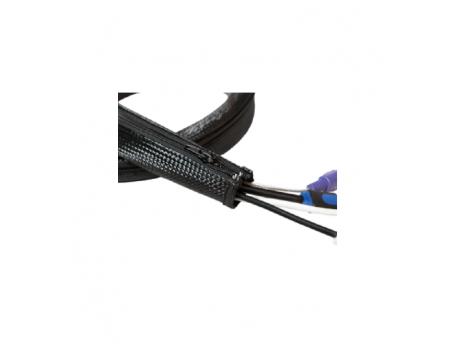 LOGILINK Fleksibilna zaštita za kablove sa rajfešlusom 2m x 50mm crna