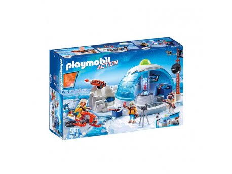 PLAYMOBIL Zimska kolekcija - Ekspedicija Artik- Centrala, sveteci efekti