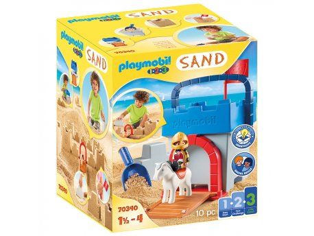 PLAYMOBIL 1.2.3 Sand Kofica za plažu i modle