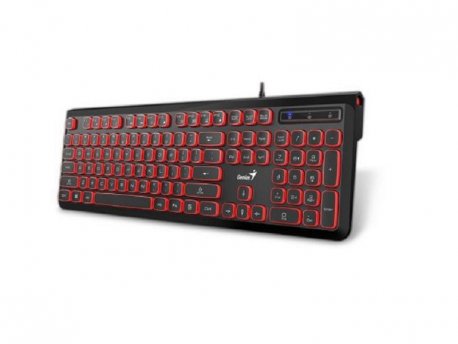 GENIUS Tastatura SlimStar 260 USB YU black/red