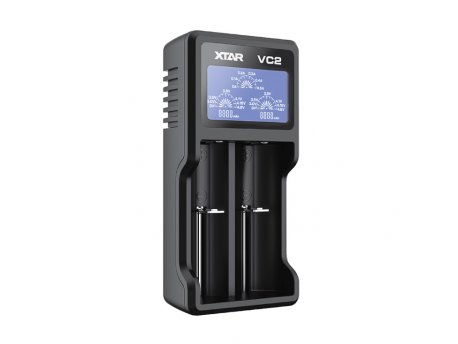 XTAR USB punjač baterija do 2 kom. sa displejem VC2