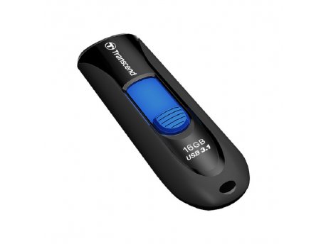 TRANSCEND USB 16 GB, JetFlash 790K, USB3,1. 100/12 MB/s, Retractable, Black/Blue TS16GJF790K