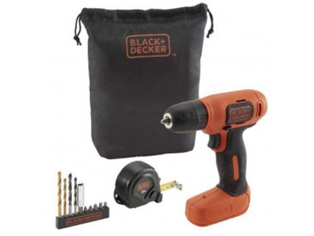 BLACK&DECKER Akumulatorska bušilica odvijač 7.2 LI-Ion torbica pribor - BDCD8GPA