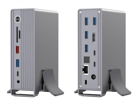 E-GREEN Triple Docking station USB 3.1 tip C - 16 u 1, sa DP 1.2 Alt mode