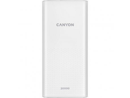 CANYON PB-2001 power bank 20000mAh Li-poly battery, ( CNE-CPB2001W )