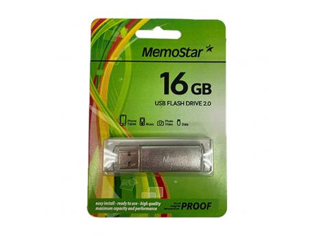 MemoStar USB Flash 16GB 2.0 slim silver