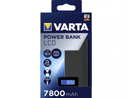 VARTA Powerbank eksterna baterija LCD 7800 mAh 57970101111