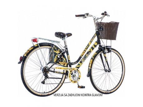CAPRIOLO Ženski bicikl Antiquity 28-17 inča crno oranž Visitor FAS2811F