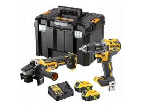 DeWALT Akumulatorski set bušilica-odvijač i brusilica DCK2020P2T