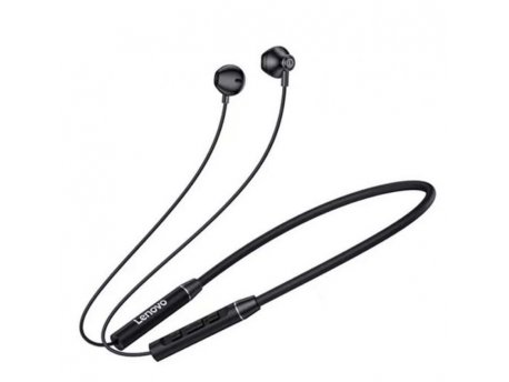 LENOVO QE-08 Neckband Bluetooth Headset, Black