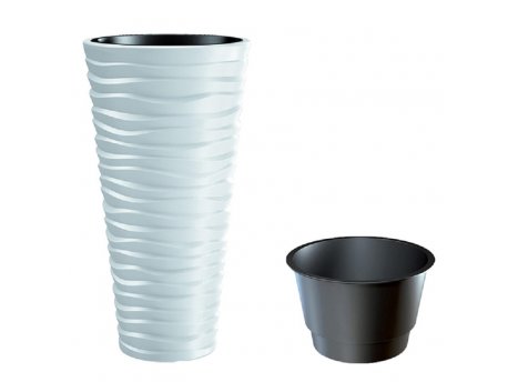 Prosperplast Saksija Sand Slim 30X52CM bela  PR DPSA300-S449