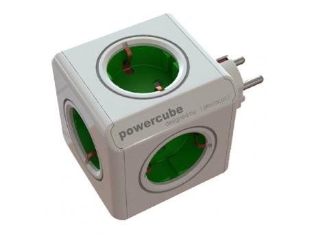 ALLOCACOC PowerCube Original 5xSchuko Zelena