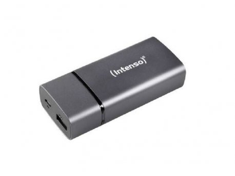 INTENSO Punjač za mobilne telefone, micro USB, metal finish, siva
