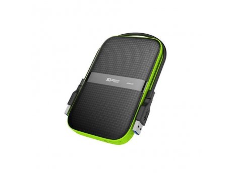 SILICON POWER 2TB USB 3.0 Armor A60 SP020TBPHDA60S3K crno zeleni eksterni hard disk