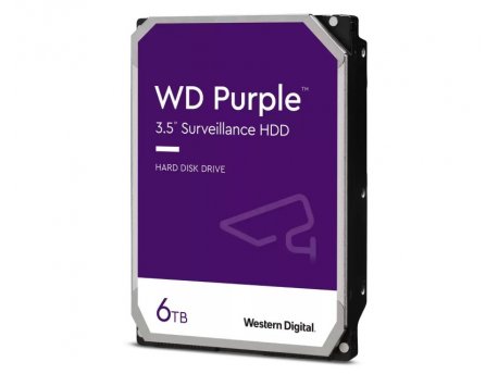 WESTERN DIGITAL Purple, 6TB, 3.5, SATA III 64MB IntelliPower (WD63PURZ)