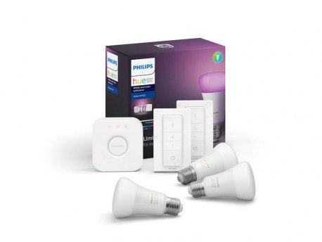 PHILIPS Sijalica PH035 LED HUE Sijalica RGB SET 3/1 9W A60 E27 2 x Daljinski
