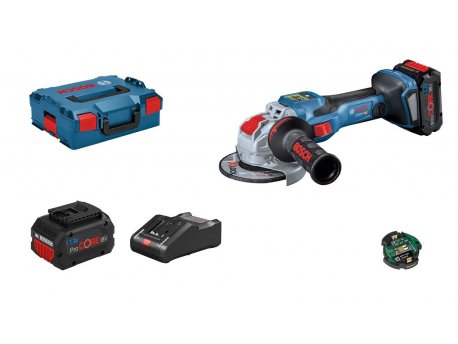 BOSCH Akumulatorska ugaona brusilica GWX 18V-10 SC, 2x ProCore 18V 8.0Ah, 125mm, X-Lock, L-Boxx, 06019H6501