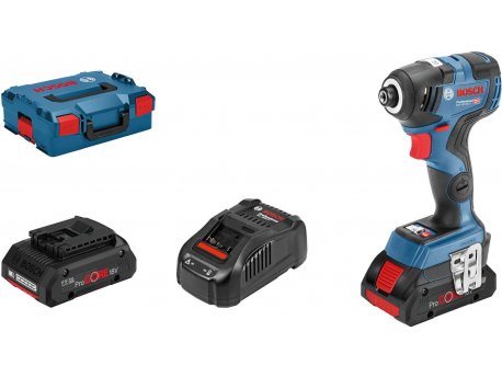 BOSCH Akumulatorski udarni odvrtač GDR 18V-200 C, 2×4.0Ah, 06019G4106