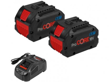 BOSCH Set akumulatora 2x ProCORE 18V 8.0Ah + 1x punjač GAL 1880 CV, 1600A01C4K