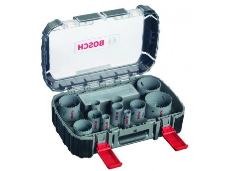 BOSCH 17-delni set testera za otvore HSS-bimetal univerzalni  2608580888, 20; 22; 25; 32; 35; 40; 44; 51; 60; 68; 76 mm