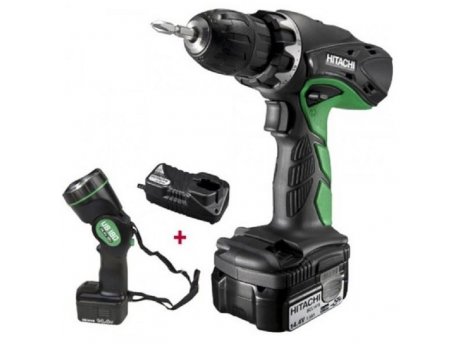 HITACHI Aku.šrafilica/odvrtač 14.4 V + Lampa - DS14DCL-WA