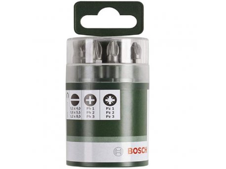 BOSCH 10-delni set bitova odvrtača Standard, mešani (S, PH, PZ) 2609255975