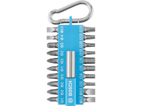 BOSCH 21-delni set bitova odvrtača sa kopčom – plavi 2607002822