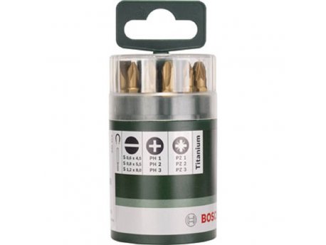 BOSCH 10-delni set bitova Titanium S, PH, PZ 2609255978