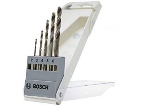 BOSCH 5-delni set burgija za drvo sa šestostranim prihvatom 2608595525, 2.0; 3.0; 4.0; 5.0; 6.0 mm