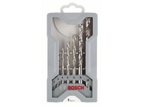 BOSCH 7-delni Mini X-Line set burgija za metal HSS-G, 135° 2608589295, 2; 3; 4; 5; 6; 8; 10 mm