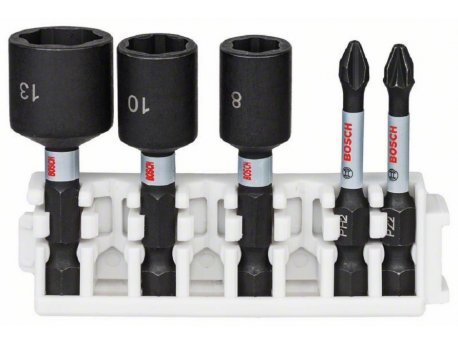 BOSCH Impact Control set bitova odvrtača i nasadnih ključeva, 5-delni 2608522350