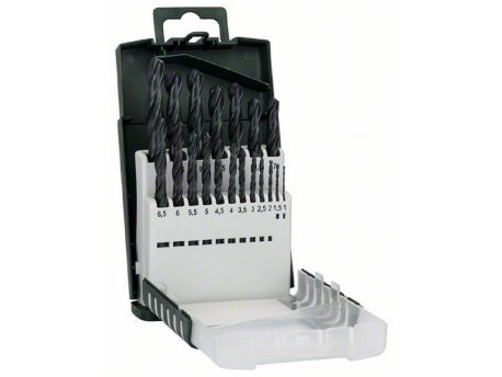 BOSCH 19-delni set burgija za metal HSS-R, DIN 338 2609255131
